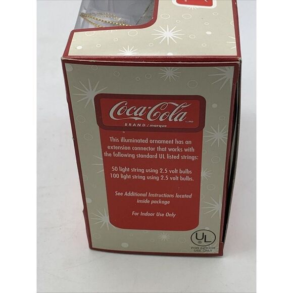 Coca Cola Illuminated Ornament Collection NOS - Picture 6 of 9